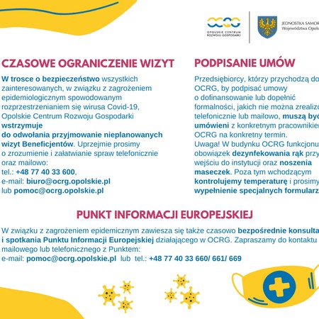 Ograniczenie wizyt w OCRG